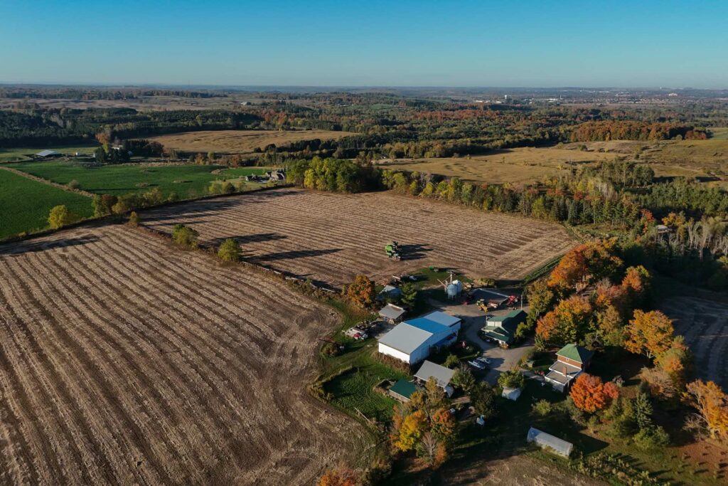 Different agricultural landscapes in Canada